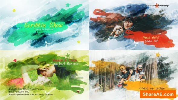 Videohive Scribble Show Title