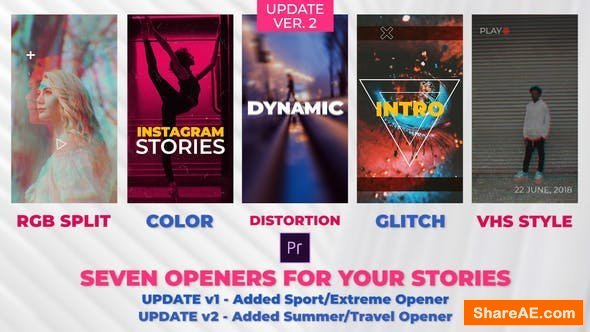 Videohive Stories Openers Pack - Premiere Pro