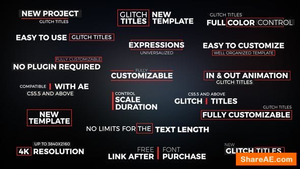 Videohive Glitch Titles // Essential Graphics - Premiere Pro