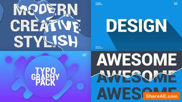 Videohive Creative Typography Pack 25631260