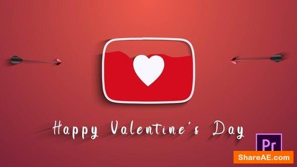 Videohive Valentines Day (Youtube Logo) - Premiere Pro