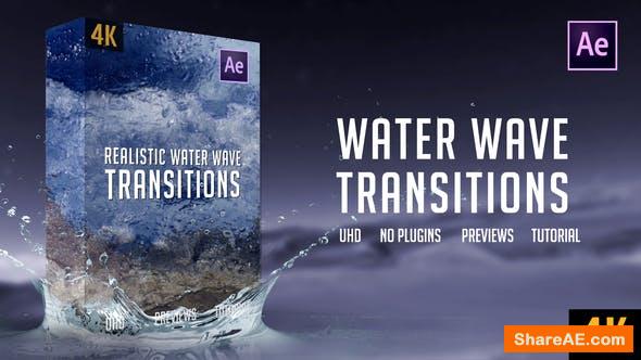 Videohive Realistic Water Wave Transitions | 4K