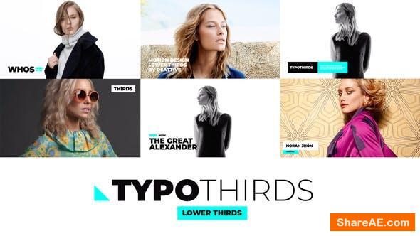Videohive Typothirds - Lower Thirds Pack