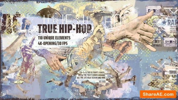 Videohive True Hip-Hop 4K Intro/ Hands/ Gangsta Rapper/ Urban City/ Music / Grunge/ Underground Rap/ Boombox