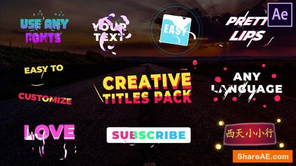 Videohive Creative Titles | After Effects