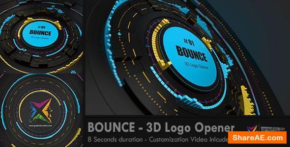 Videohive BOUNCE - 3D Logo Opener