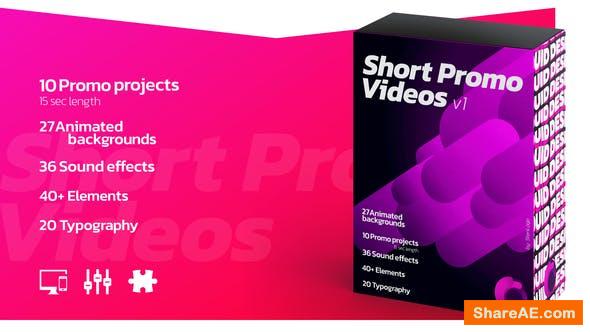 Videohive Short Promo Videos. Set v.1 (Promo projects | Sound FX | Typography & more)
