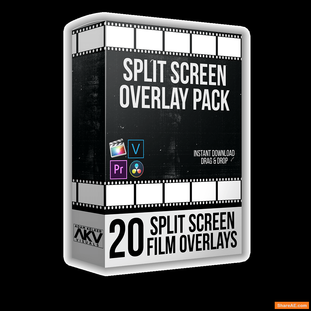 Split Screen Overlay Bundle Pack – Akvstudios