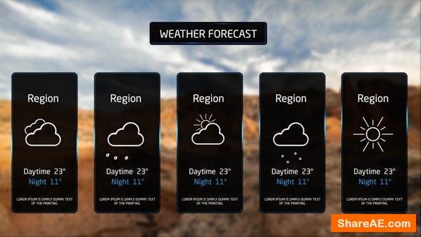 Videohive Weather Forecast Broadcast - With Intro