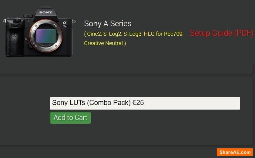 Leeming LUT Pro for Sony A Series (Combo Pack)