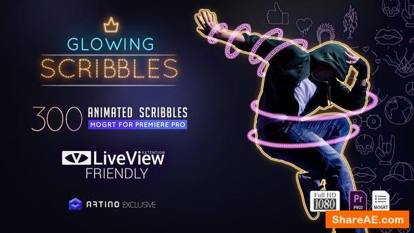 Videohive Glowing Scribbles - Premiere PRO