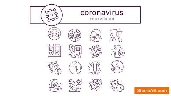 Videohive Coronavirus - Animated Icons