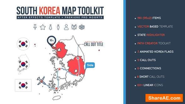 Videohive South Korea Map Toolkit