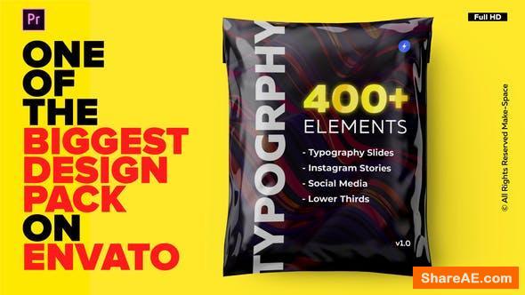 Videohive Typography Design Pack - for Premiere Pro | Essential Graphics