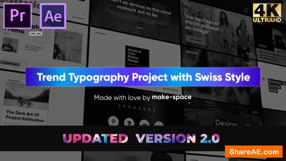 Videohive Swiss Typography Pack - for Premiere Pro | Essential Graphics