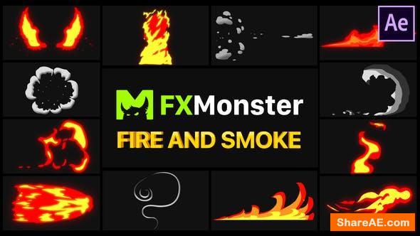 Videohive Fire And Smoke Elements | After Effects