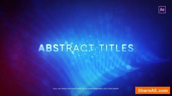 Videohive Abstract Titles