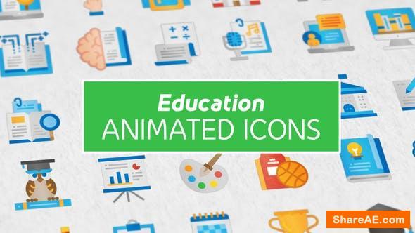 Videohive Education Modern Flat Animated Icons