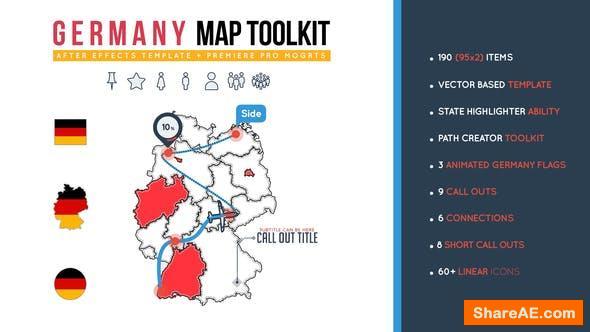 Videohive Germany Map Toolkit