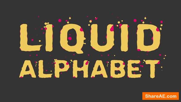 Videohive Liquid Alphabet 23754381 