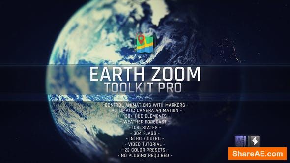 Videohive Earth Zoom Toolkit Pro 23319578