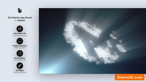 Videohive Dot Matrix Logo Reveal