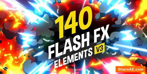 Videohive 140 Flash FX Elements v3 - After Effects Projects
