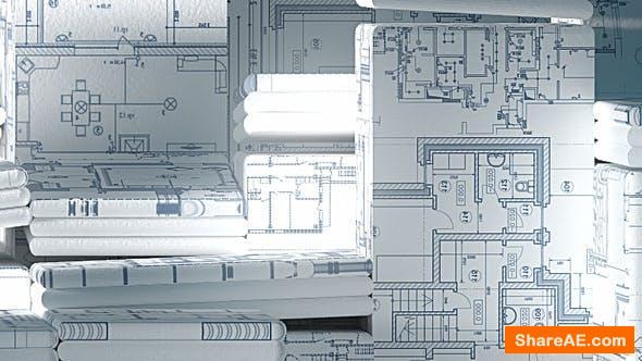 Videohive Construction and Electric Blueprints White Intro. 6 Ready Presets.