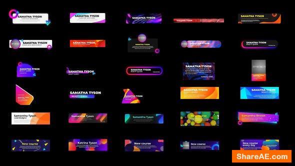 Videohive Pop Lower thirds