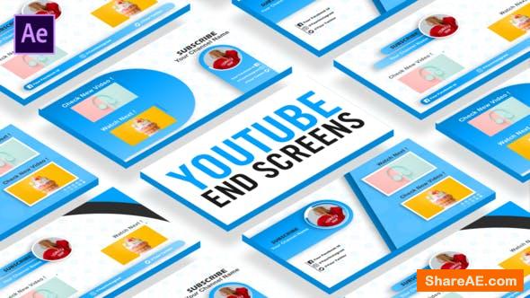Videohive YouTube End Screens 26784884