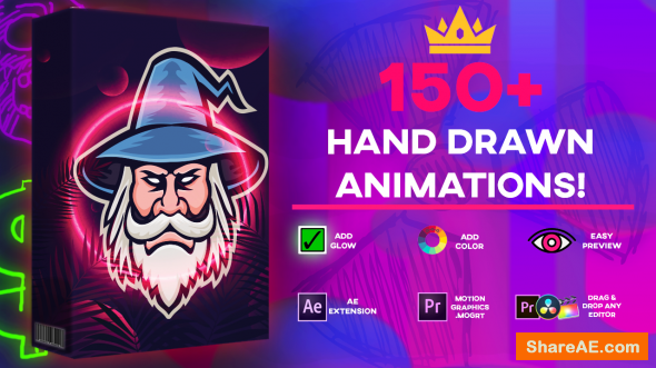 Ultimate 150+ Animation Pack - Max Novak / Media Monopoly - AE Plugin - Premiere .MOGRT