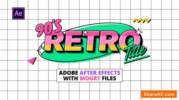 Videohive 90s Retro Titles 30505196