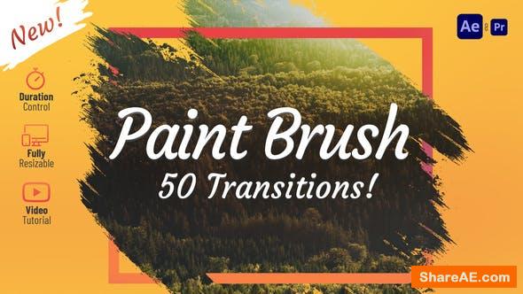 Videohive Paint Brush Transitions 31434194